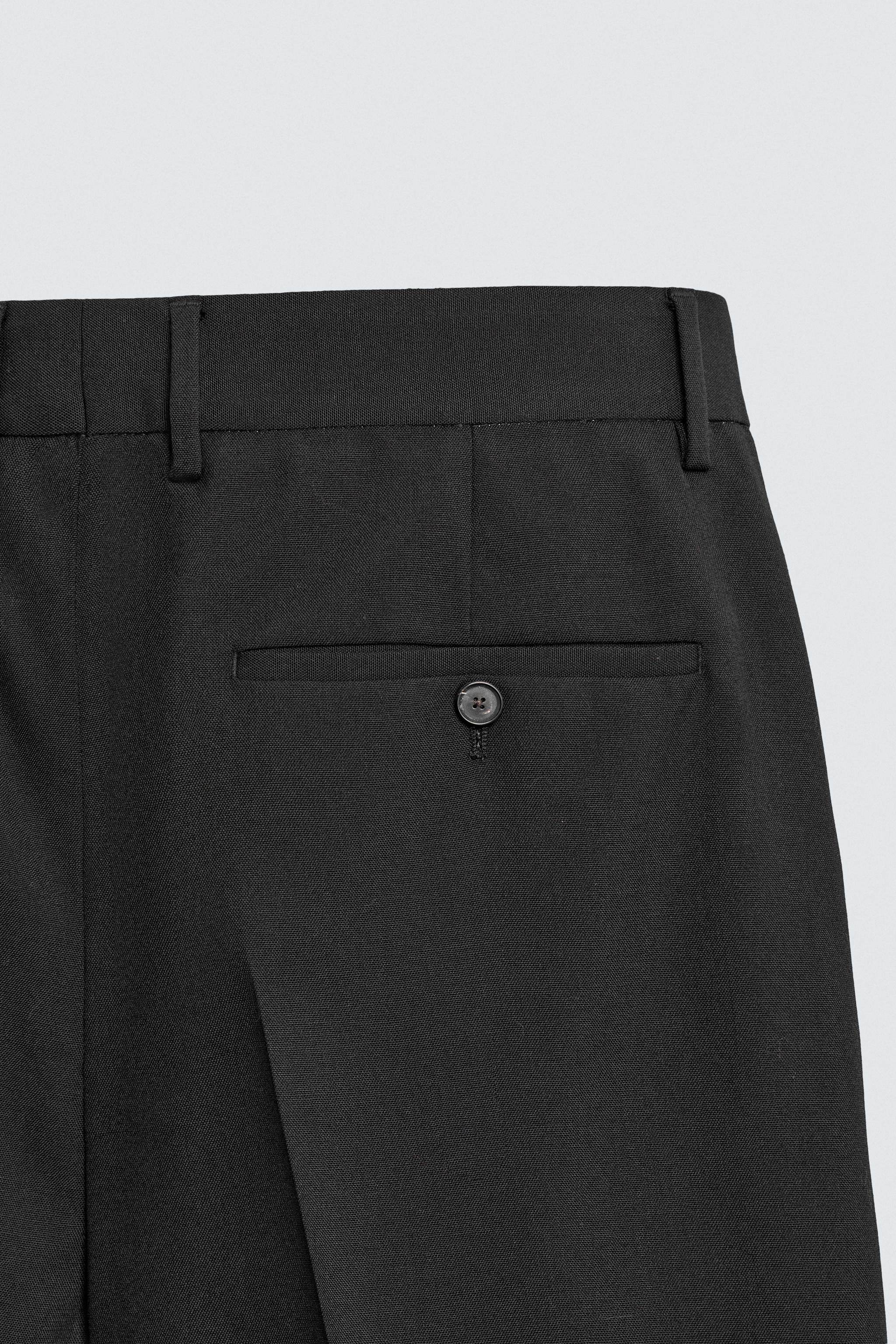 100% WOOL SUIT PANTS